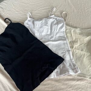 Garage Cream Camisole Top, Skinny Girl White and Black Camisole Tops all small
